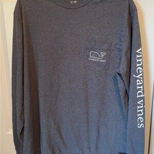 Vineyard Vines Men's Long Sleeve Whale Tee Large